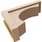 Ekena Millwork 6"W x 18"D x 12"H Classic Emerson Rough Cedar Woodgrain TimberThane Corbel, Primed Tan CORUR06X18X12EMRRCPR - alternate 2